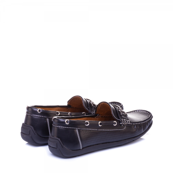 Ανδρικά παπούσια Foril μαύρα, 3 - Kalapod.gr